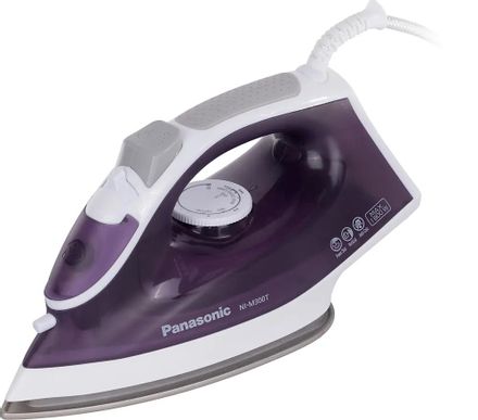 Утюг Panasonic NI-M300TVTW,  с паровым ударом,  1800Вт,  белый и фиолетовый