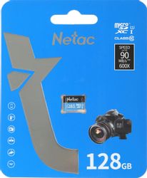 Карта памяти microSDXC UHS-I U1 NETAC P500 128 ГБ
