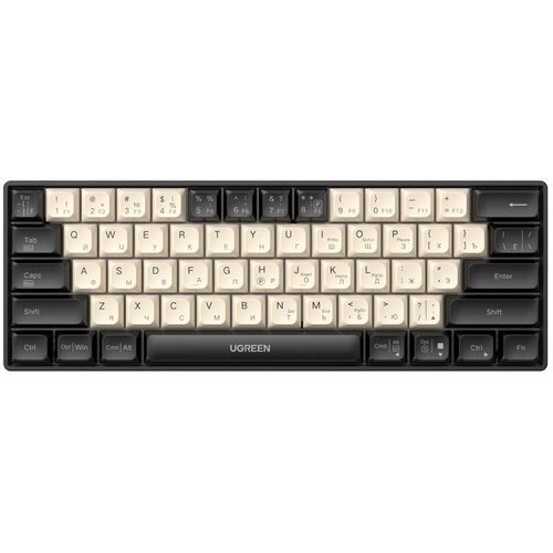 Клавиатура UGREEN K371, проводная, USB, механическая, черный/темно-золотистый [55655]