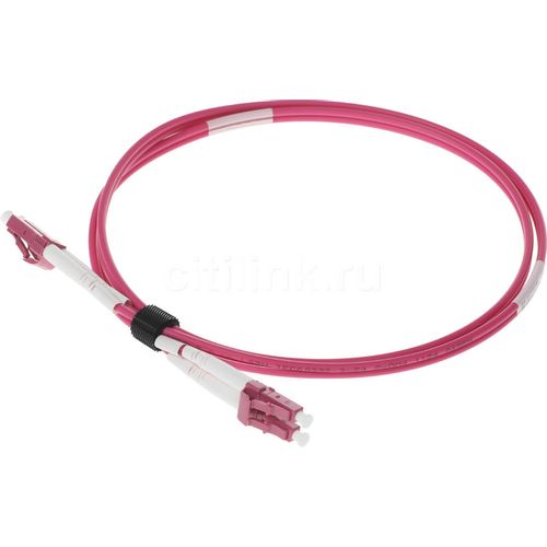 Патч-корд LanMaster 2 50/125 OM4 1м LSZH розовый [lan-2lc-2lc/om4h-1.0]