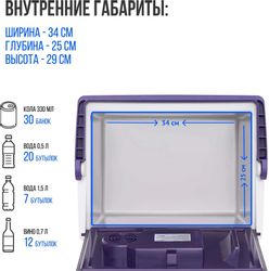 Автохолодильник TESLER TCF-2512, синий и серый