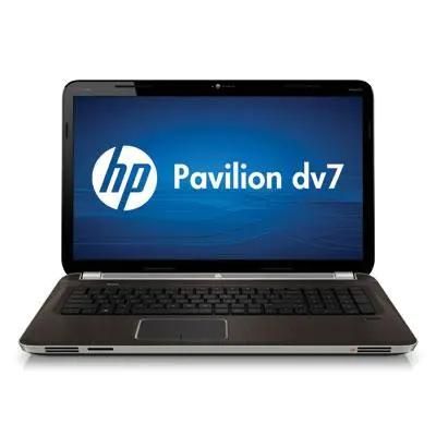 Ноутбук HP Pavilion dv7-6051er LR166EA, 17.3", Intel Core i3 2310M 2.1ГГц, 2-ядерный, 4ГБ DDR3, 500ГБ,  AMD Radeon  HD 6770M - 1 ГБ, Windows 7 Home Premium, темно-коричневый