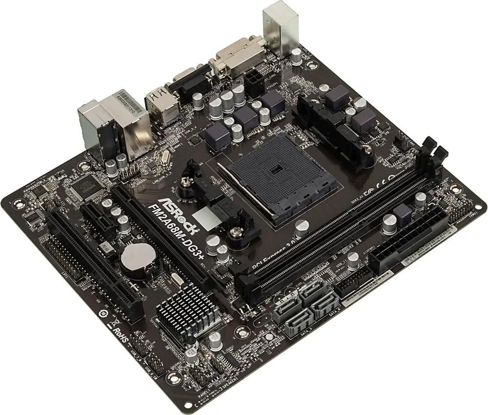 ASRock FM2A68M DG3 Socket FM2 AMD A68H mATX Ret 392649