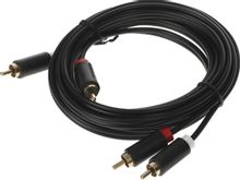 Изображение товара Кабель аудио VENTION BCMBI,  2хRCA (m) -  2хRCA (m),  3м, GOLD,  черный