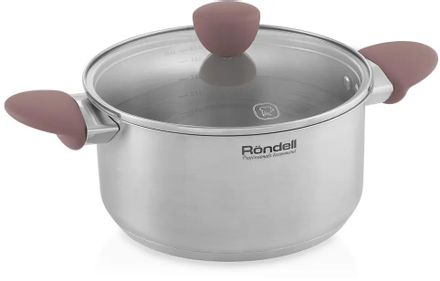 Кастрюля 4.8л Rondell Bueno RDS-1588, нержавеющая сталь, с крышкой