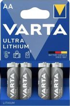 Изображение товара Батарейки VARTA Ultra FR6 BL4 Lithium AA 4 шт. литиевые, надежные для устройств