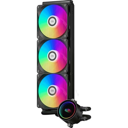 Система водяного охлаждения PCCOOLER DA360 BK, 4-pin, ARGB, 120мм, черный, retail [da360-bkawxx-gl]