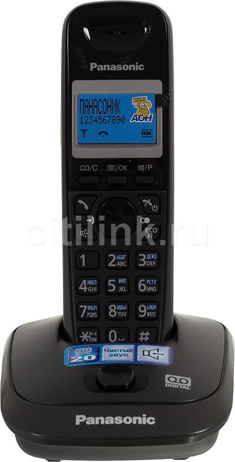 Радиотелефон Panasonic KX-TG2521RUT, темно-серый металлик – купить в ...