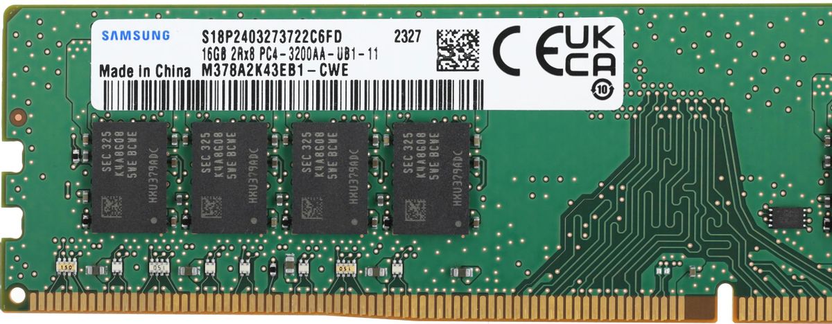 SAMSUNG DDR4 メモリ16GB M378A2K43EB1-CWE Оперативная память Samsung M378A2K43EB1-CWE DDR4 - 1x 16ГБ 3200МГц