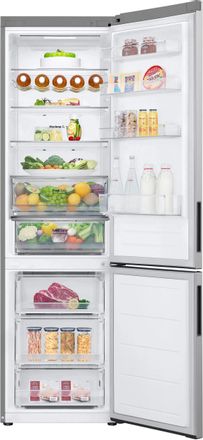 Холодильник двухкамерный LG GC-B509ANMW инверторный, серый