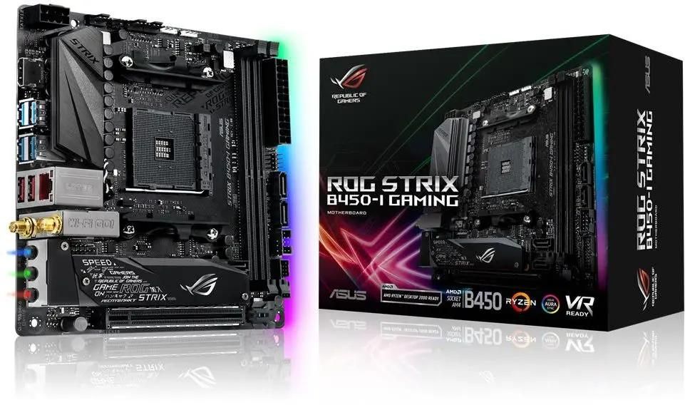 ASUS ROG STRIX B450 I GAMING SocketAM4 AMD B450 mini ITX Ret 1111584
