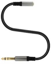 Изображение товара Кабель соединительный аудио PREMIER PCH-237 Jack 6.3m - Jack 3.5f 0.2м черный