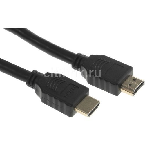 Кабель аудио-видео Buro HDMI 2.0, HDMI (m) - HDMI (m), ver 2.0, 1.5м, GOLD, черный [bhp hdmi 2.0]