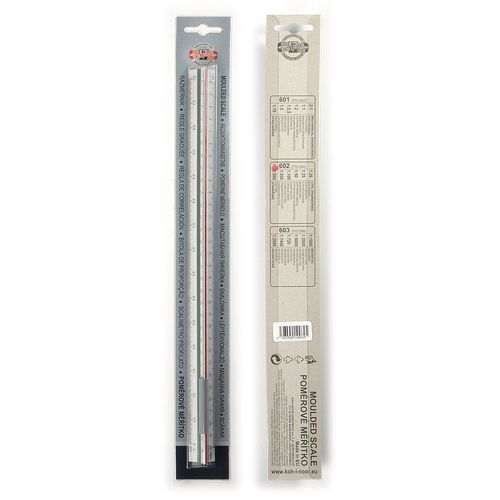 Упаковка линеек Deli Essential Metal, сталь нержавеющая, 50см, ассорти [8464] 20 шт./кор. DELI
