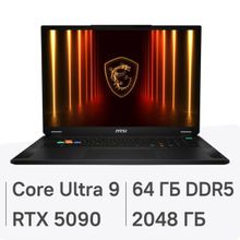 Изображение товара Ноутбук MSI Stealth 18 HX AI 24-ядер 64ГБ DDR5 RTX 5090 18" UHD+