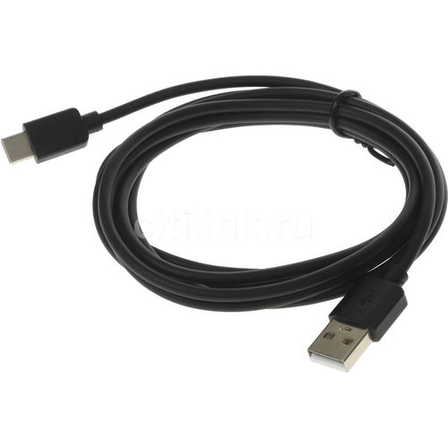 Кабель Buro USB Type-C (m) — USB (m), 2м, 3A, черный [bu-usb-ac-2m-3a]