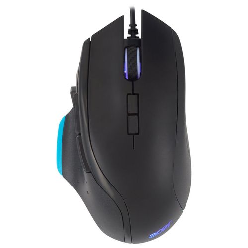 Мышь проводная Acer OMW123, игровая, оптическая, USB, 6400dpi, черный [zl.mceee.00x]