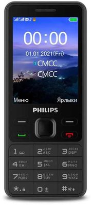 Сотовый телефон Philips Xenium E185,  черный