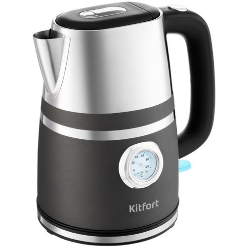 Чайник электрический KitFort КТ-670-1, 1.7л, металл/пластик