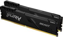 Оперативная память Kingston Fury Beast Black KF436C18BBK2/32 DDR4 -  2x 16ГБ