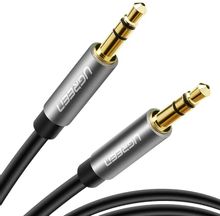 Изображение товара Кабель аудио UGREEN AV119 3м Jack 3.5 (м) - Jack 3.5 (м), золотой, черный