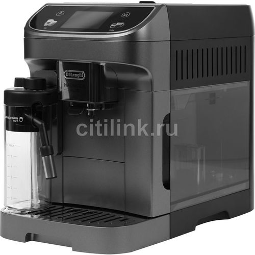 Кофемашина автоматическая DeLonghi Magnifica Plus ECAM320.70.TB, 15Бар, с автоматическим капучинатором, титановый/черный