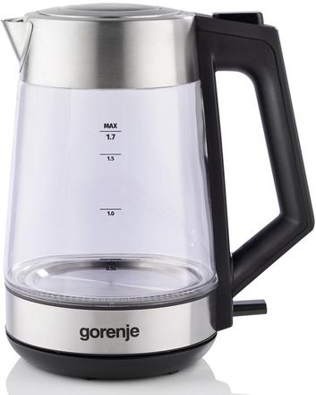 Чайник электрический Gorenje K17OGS, 1.7л, стекло/пластик