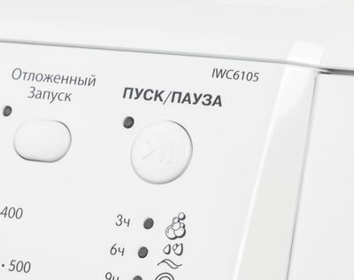 Характеристики Стиральная машина Indesit EcoTime IWC 6105 (CIS), с  фронтальной загрузкой, 6кг, 1000об/мин (1478514) смотреть в СИТИЛИНК