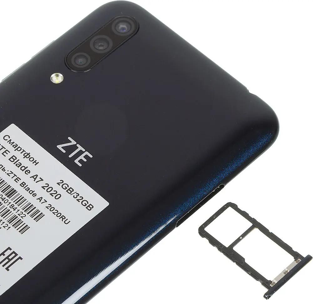 Обзор товара смартфон ZTE Blade A7 2020 32Gb, черный (1200380) в  интернет-магазине СИТИЛИНК