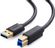 Изображение товара Кабель UGREEN US210,  USB 3.0 A(m) -  USB 3.0 B (m),  ферритовый фильтр ,  1м,  черный [30753]