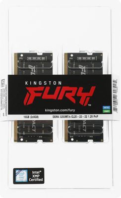 Оперативная память Kingston Fury Impact KF432S20IBK2/16 DDR4 - 2x