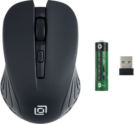 Мышь беспроводная Oklick 545MW, радио, оптическая, USB, 1600dpi, черный [368626]