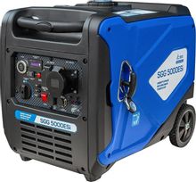 Изображение товара Бензиновый генератор ТСС SGG 5000ESi 5.5кВт 220 В на колёсах с АКБ
