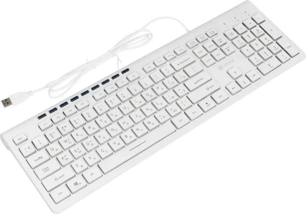 Клавиатура Oklick 490ML, белый