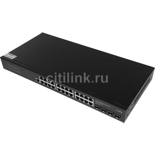 Коммутатор CUDY GS2024S2, управляемый, 24 RJ-45, 10/100/1000 Мбит/с