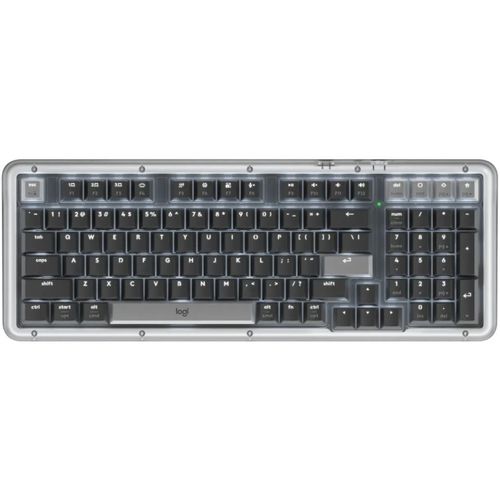 Клавиатура Logitech Amber K98M, беспроводная, USB, Bluetooth/Радиоканал, механическая, графитовый [920-013040]