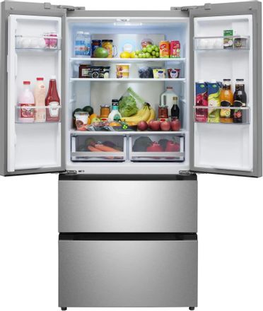 Холодильник двухкамерный MEFERI Comfort MFR83IX French Door, инверторный, серый