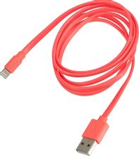 Изображение товара Кабель HAMA Flat Lightning USB 1.2м розовый - совместимость Apple