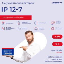 Аккумуляторная батарея Ippon IP12-7