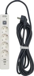 Сетевой фильтр POWERCOM SP-01 USB2A1CW 3,0М, 3.0м, белый/серый
