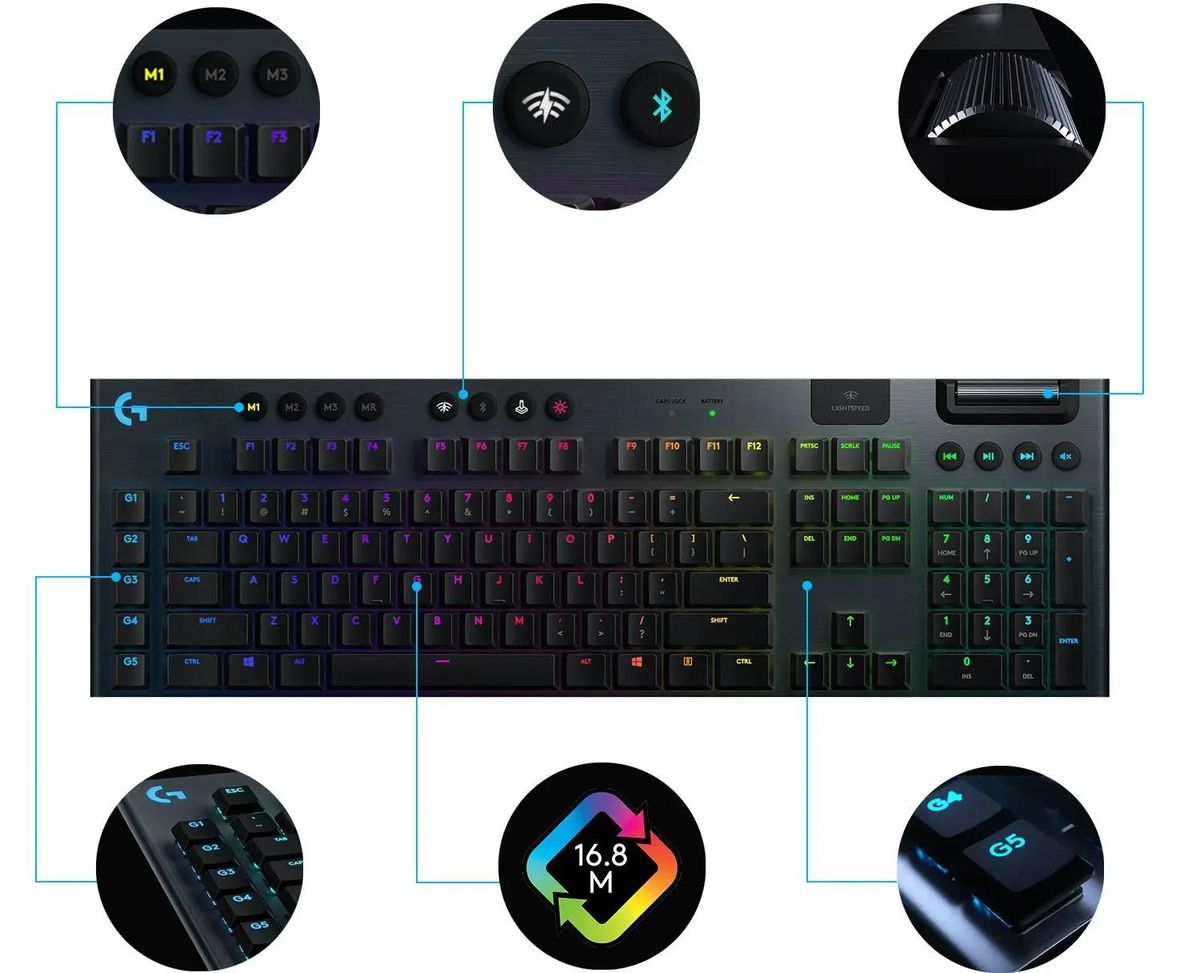 Logitech G915 TKL Lightspeed USB Bluetooth 920 008909 1418643