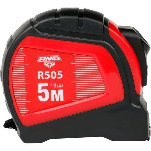 Рулетка строительная AMO R505, 5м x19мм, с автостопом [851650]