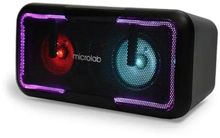 Изображение товара Портативная Bluetooth колонка Microlab BP11 16Вт черная с подсветкой и микрофонным входом