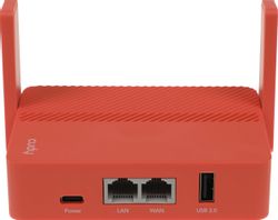 Роутер CUDY TR1200, Wi-Fi 5, AC1200, 1 LAN, красный