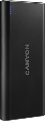 Внешний аккумулятор (Power Bank) Canyon PB-108,  10000мAч,  черный [cne-cpb1008b]