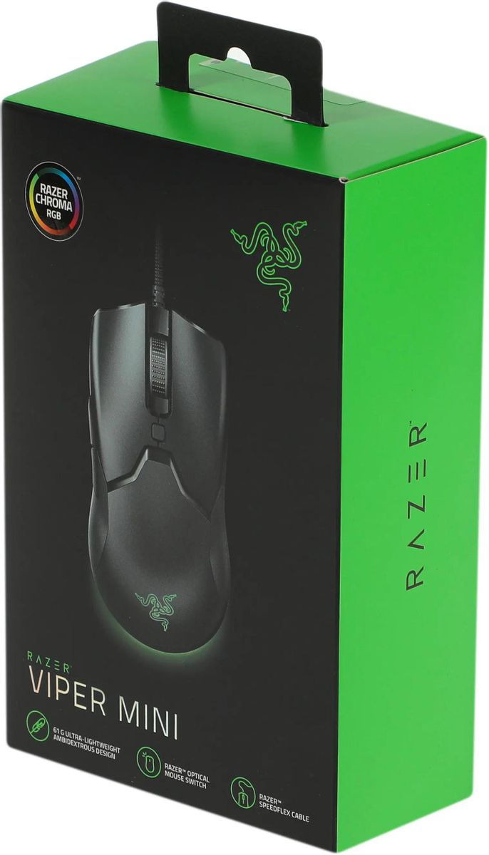 Характеристики Мышь Razer Viper Mini, игровая, оптическая, проводная, USB,  черный [rz01-03250100-r3m1] (1826292) смотреть в СИТИЛИНК