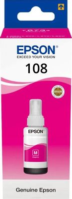 Обзор товара чернила Epson 108 C13T09C34A, для Epson, 70мл, пурпурный ...