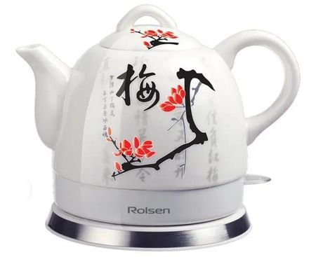 Чайник электрический Rolsen RK-1008CR, 1200Вт, белый