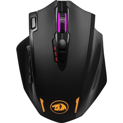Мышь беспроводная Redragon Impact Elite, игровая, радио, оптическая, USB, 16000dpi, черный [77855]