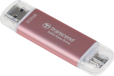 SSD Transcend USB C 512GB TS512GESD310P USB A